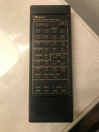 Vintage Nakamichi Rm - 3ta Remote Control For Nakamichi Ta - 3 And Ta - 3a Receivers