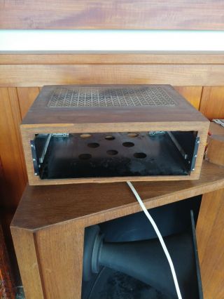 Mcintosh Walnut Wood Case Cabinet Tube Pre Amp,  Tuner.