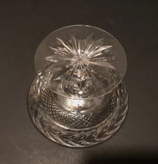 VINTAGE SIGNED WATERFORD GLANDORE PATTERN CRYSTAL CUT GLASS SHORT COMPOTE IRISH 4