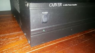 CARVER A 400X stereo power amplifier A 400 amp 3