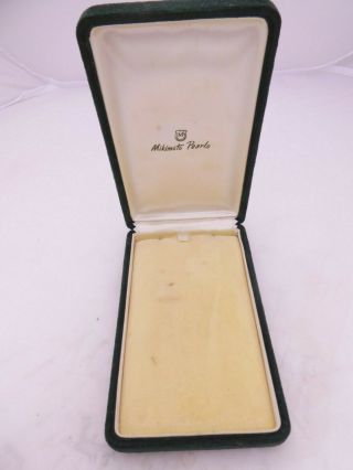 Fine Vintage Mikimoto Pearl Necklace Velvet Box