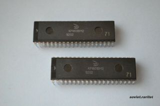 Kr1801vm2 (kp1801bm2) Rare Ussr Soviet Pdip Processor Analog Of Dec Pdp - 11 Cpu