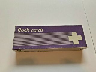 Vintage Box Of Ideal Addition School Supply Flash Cards 7236 Complete Set