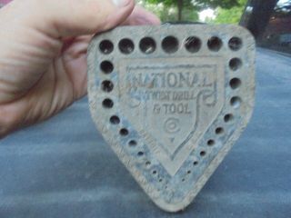 Vintage National Twist Drill And Tool Bit Holder