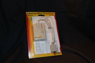 Macally Ethernet Transceiver 10base - T Aaui For Apple Macintosh Vintage Cpu