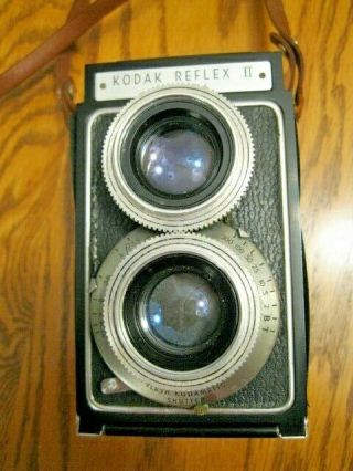 Vintage Eastman Kodak Reflex Ii Camera W/ Anastar 80mm F/3.  5 Twin Lenses