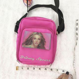 Britney Spears Hot Pink Bag / Pouch / Purse / Cd Case Vtg Collectible