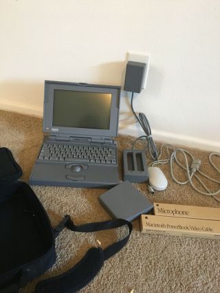 Apple Macintosh Powerbook 180 (broken) Plus Accessories