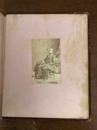 York City Handwritten Memory Album 1860s Civil War Soldiers Photos Drawing 8