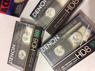 10 Denon Hd8 - 100 Metal Audio Cassette Tapes Madeinjapan