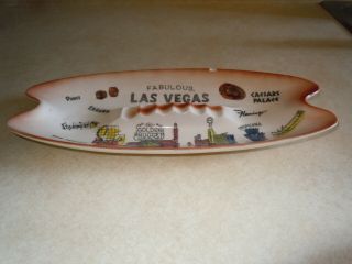 Vintage Fabulous,  Las Vegas Ash Tray.  Dunes,  Sahara,  Stardust,  Flamingo,  Sands,