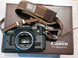 Canon Camera Ae - 1 35mm Lens Film Program Body Only Vintage Black Box Japanese