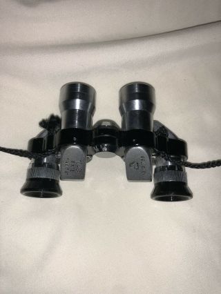 Vintage Tower Miniature Binoculars 6x15 Field 7.  5 Carry Case lens glasses scope 8