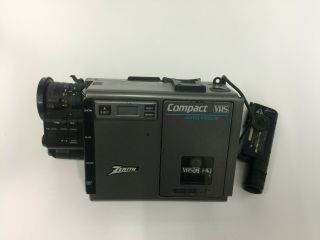 Zenith Video Movie Vm6200 Vhs - C Camcorder & Hard Case W/ Accessories,  Batteries