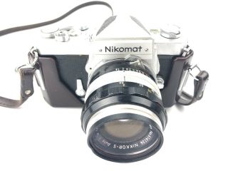 Nikon Nikomat FT 35mm Film Camera w/ Nikkor - S 50mm f/1.  4 Lens VINTAGE 2