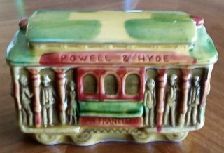 Vintage Snco Imports San Francisco Powell Hyde Trolley Car Trinket Box 514