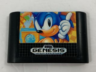 Sonic The Hedgehog Not For Resale Sega Genesis Video Game Cartridge Vintage