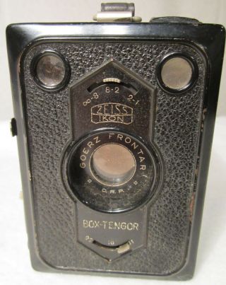 1930s Zeiss - Ikon Box Tengor 54/2 Medium Format 6x9 120 Roll Film Box Camera L