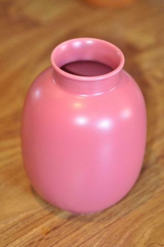Vintage Poole Pottery Vase In Calypso Pink
