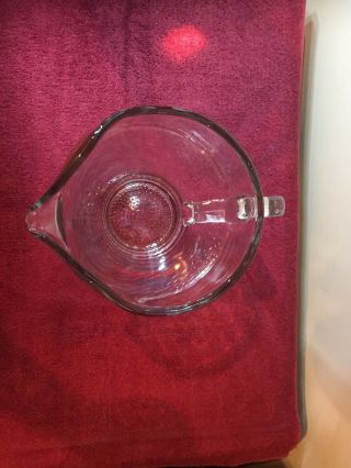 Vintage Hamm ' s Beer Heavy Clear Glass Beer Pitcher 6