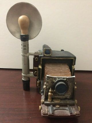 Vintage Antique Camera Theme Music Box Collectible Rare