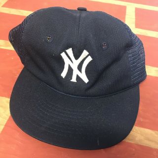 Vintage York Yankees Mesh Trucker Snapback Hat Cap Twins Mlb Baseball Blue