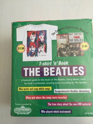 Vintage Beatles Memorabilia,  Book,  Cd & T - Shirt Xl.