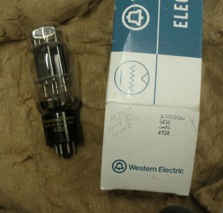 Western Electric 421a Dual Triode Vacuum Tube,  1976 Dates,  Strong