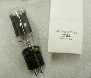 Western Electric 275a Triode Vacuum Tube,  Late Production,  Strong