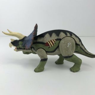 Vtg Jurassic Park Triceratops Toys R Us Exclusive Re - Ak - A - Tak Tan/green 2000