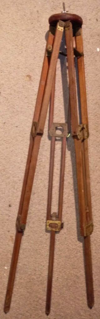 Wooden Tripod for Movie Camera or Transit 2