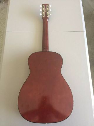 Vintage Sears And Roebuck 6 String Guitar.  Model No.  319.  12090000.  Made In USA. 2