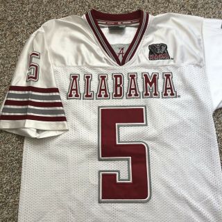 Vintage Men’s Alabama Crimson Tide Football Jersey Size S 5 Stitched White