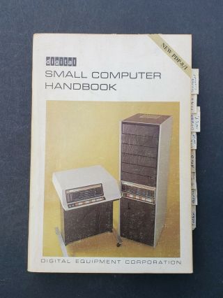 Vintage 1968 Digital Dec Small Computer Handbook Pdp - 8/i