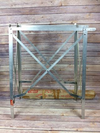 Vintage Coleman Folding Aluminum Camp Stove Stand/table.