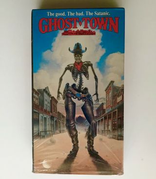 Vtg 1986 Ghost Town World Video Vhs Movie 80s Horror Oop Euc