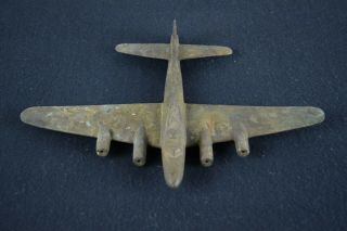 Vintage Solid Brass Aeroplane World War Ii Era