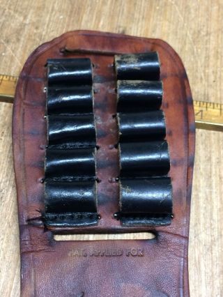 Vintage Case XX Leather Ammo Pad For Belts Patent Pending 3