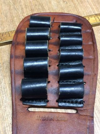 Vintage Case XX Leather Ammo Pad For Belts Patent Pending 4