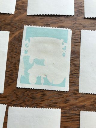 12 Vintage Cinderella Poster Stamps Elgin Watches 3
