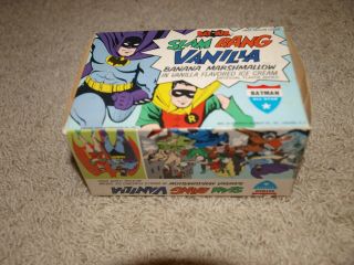 Batman Banana Marshmallow Vintage Vanilla Ice Cream Box 1966
