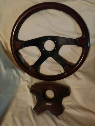 Vintage Momo Wood Steering Wheel 15 "