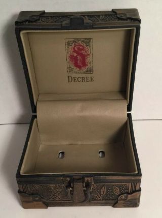 VINTAGE MEN’s DECREE WATCH BOX - BOX ONLY - NO WATCH - Approximately 4 