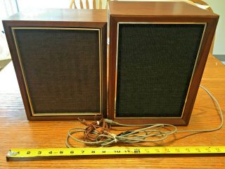 Vintage Panasonic Re - 7800 Speaker With Re 7070 Speaker Wood Box
