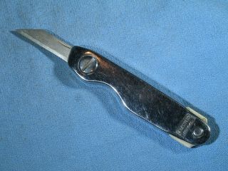Vintage Stanley 10 - 049 Folding Single Blade Pocket Utility Knife Made In Usa