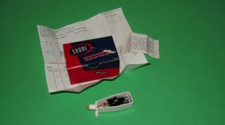 Vintage Shure M - 99 A Cartridge Stylus Garrard Type A Headshell Nos W / Box