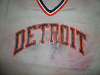 Detroit TIGERS Vintage Baseball Jersey MENS SZ XL Tie Dye Rorschach Test 3
