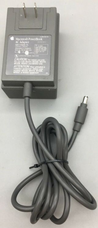 Apple Macintosh Powerbook Ac Adapter For Powerbook 100,  140,  145 D30