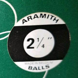 Vintage Aramith Pool Billard Balls 2 1/4 