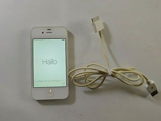 Vintage Apple Iphone 4s Model A1387 - White - Locked